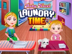 Hora de lavar la ropa de Baby Hazel